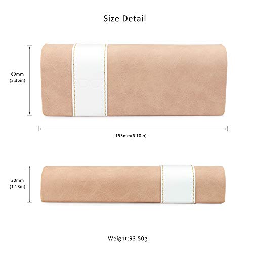 Lightweight Hard Shell Sueded PU Leather Portable Glasses/Sunglasses Case  (4 colors)