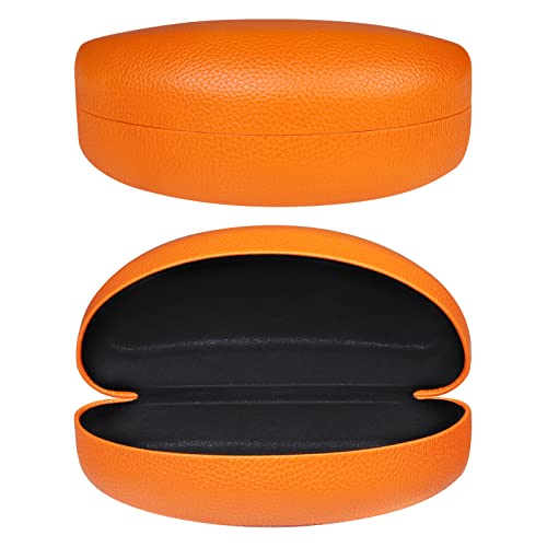 molshine Hard Shell Sunglasses Case,Classic Glasses Case for Sunglasses and Eyeglasses (Orange)