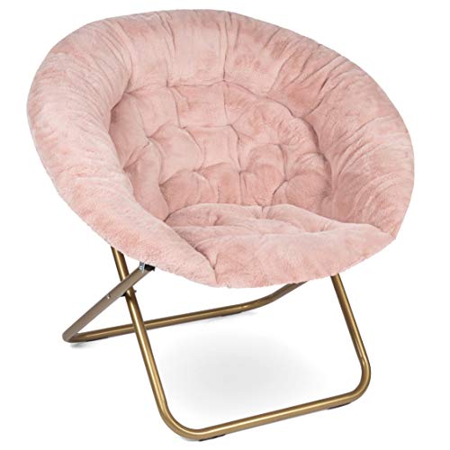 Milliard Cozy Chair/Faux Fur X-tra Large Saucer Chair for Bedroom  (4 colors)