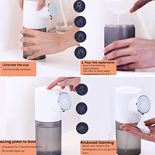 LCD Automatic Hands-Free Foam Soap Dispenser, Touchless, Electric Rechargeable  (3 colors)