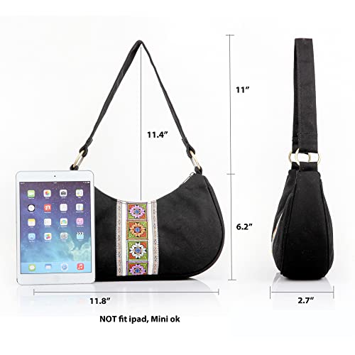Women's Hobo Handbag, Mini Cloth Shoulder Tote  (3 colors)