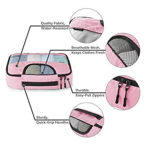 8 Set Packing Cubes for Suitcases and Carry On, Organizers for Travel Essentials  (20 colors)