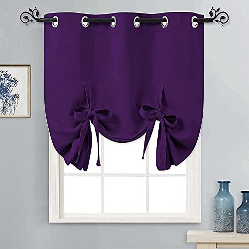 Kitchen Window Roman Shade Curtain Valance, 2 Sizes  (11 colors)
