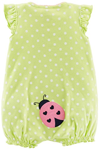 Simple Joys by Carter's Toddler Girls' Snap-up Rompers, Pack of 3, Navy/Pink/Yellow, Dots/Stripe, 12 Months