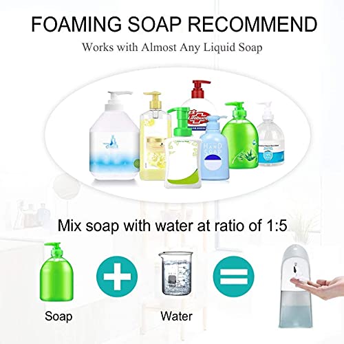 5-Level Automatic Touchless Foaming Soap Dispenser, Infrared Motion Sensor  (7 colors)