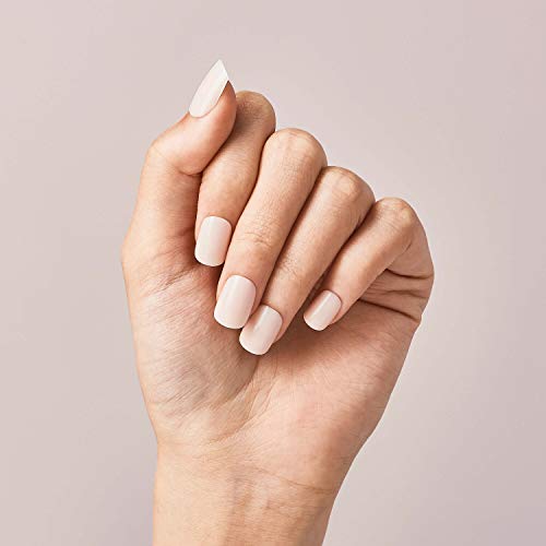 KISS imPRESS Color Press-On Manicure, Gel Nail Kit, PureFit Technology, Short Length, “Point Pink”, Polish-Free Solid Color Mani, Includes Prep Pad, Mini File, Cuticle Stick, and 30 Fake Nails