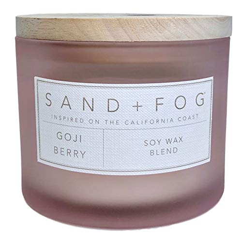 Sand + Fog Goji Berry Scented Candle Wooden Lid
