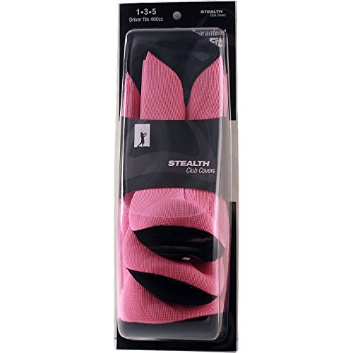 Stealth Set of 3 Golf Club Headcovers for Drivers - Pink