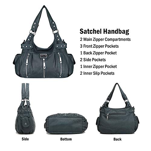 Scarleton Satchel Handbag for Women, Purses for Women, Shoulder Bags for Women, H129207 - Blue