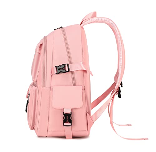 Teecho Cute Backpack for Girl Fashion Waterproof Daypack for Women Pink