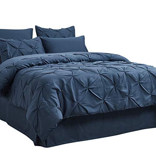 8 Pieces Complete Microfiber Comforter Bedding Set w/Sheets, Pillowcases & Shams, 5 Sizes  (30 colors)