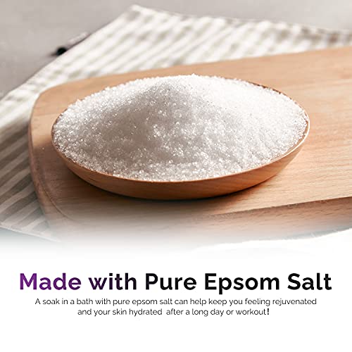 Foaming Bubble Bath with Pure Epsom Salt - Chamomile, Rose and Lavender Scents (3 Pack - 16.6oz Each)