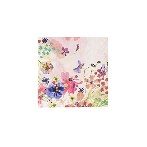 Talking Tables BG-CNAPKIN Blossom Tea Party Floral Napkins, Pack of 20, 25 x 25cm, 10