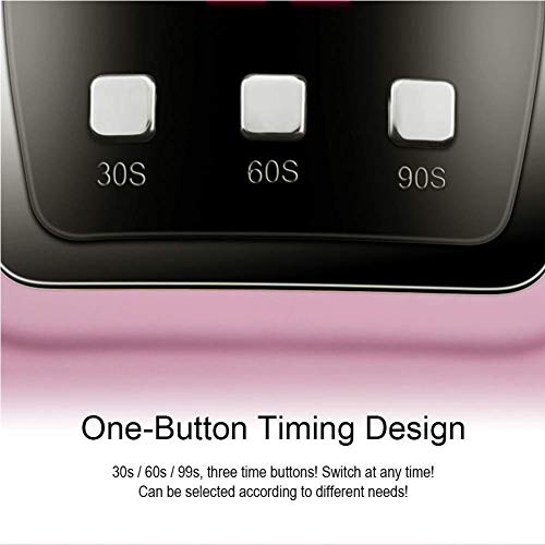 UV LED Nail Lamp 54W, Professional Nail Dryer Gel Polish Light, UV Nail Light with 3 Timer Setting, Nail Polish Curing Gel LED Dryer, Professional Nail Art Tools with Automatic Sensor, LCD Display