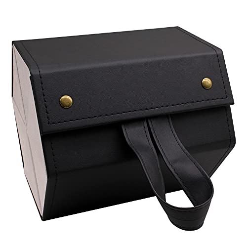 MAFENLY six sunglasses storage box, 6 sockets pu foldable glasses display box (6pack XXL BLACK)