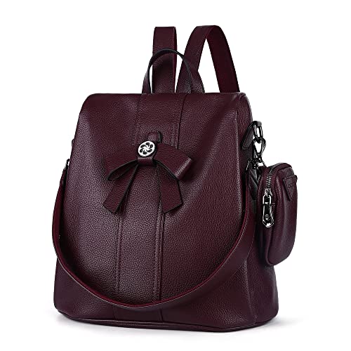 Backpack Purse for Women Fashion Backpack Purses PU Leather Daypacks Anti-Theft Shoulder Bag Satchel Purse