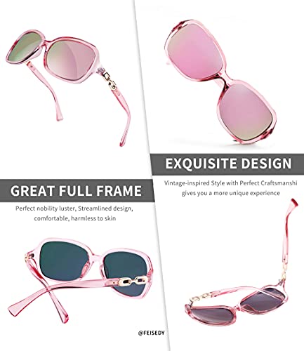 Women's Polarized Vintage Style Outdoor Street Fashion Square Frame Sunglasses  (7 colors)