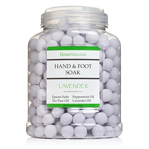 Bulk Sjze Mini Bath Bombs for Hand & Foot Soak, Mani & Pedi Epsom Salt Fizz Balls  (4 fragrances)