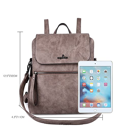 Angel Kiss Backpack purse for women casual fashion vegan leather shoulder bag ladies top handle zipper magnetic flap backpack…