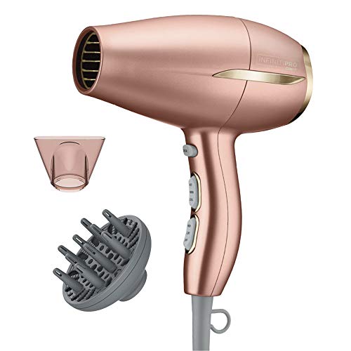 INFINITIPRO BY CONAIR Frizz Free Compact Hair Dryer ~ 2x the Shine - 3x the Frizz Control