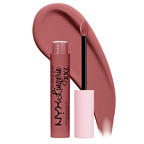 NYX PROFESSIONAL MAKEUP Lip Lingerie XXL Matte Liquid Lipstick - Strip'd Down (Coral Beige)