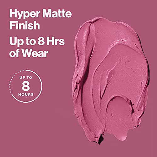 REVLON Ultra HD Lip Mousse Hyper Matte, Longwearing Creamy Liquid Lipstick in Plum / Berry, Spice (825), 0.2 oz