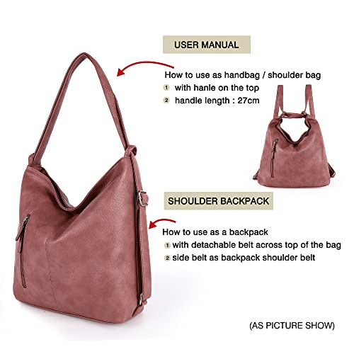 Purse for Women Convertible Backpack Purses and Handbags Crossbody Shoulder Bag