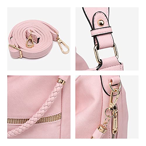 Women's Hobo Handbag Tote w/Matching Clutch Purse  (9 colors)