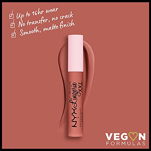 NYX PROFESSIONAL MAKEUP Lip Lingerie XXL Matte Liquid Lipstick - Turn-On (Peach Nude)
