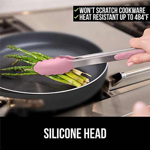 12 Tongs With Silicone Heads