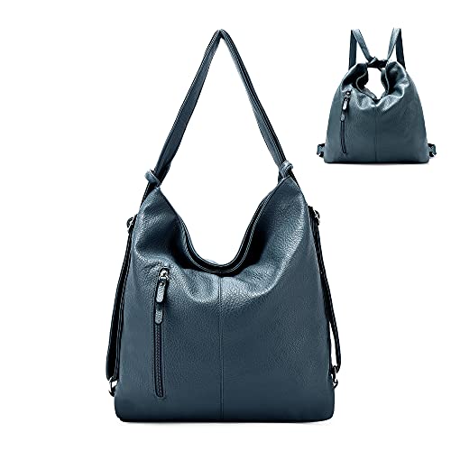 Purse for Women Convertible Backpack Purses and Handbags - Dark Blue