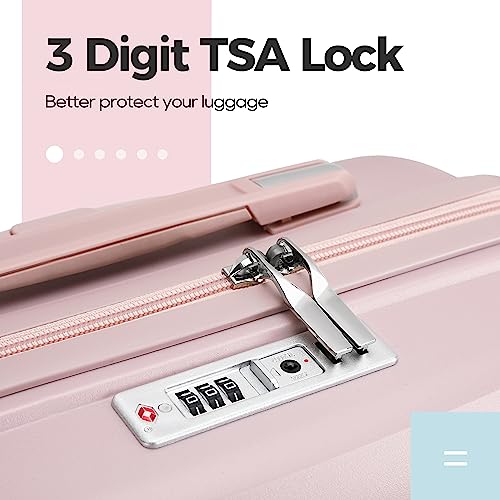 5-Pc Hard Shell Expandable Suitcase Luggage Set with Spinner Wheels and TSA Locks  (4 colors)