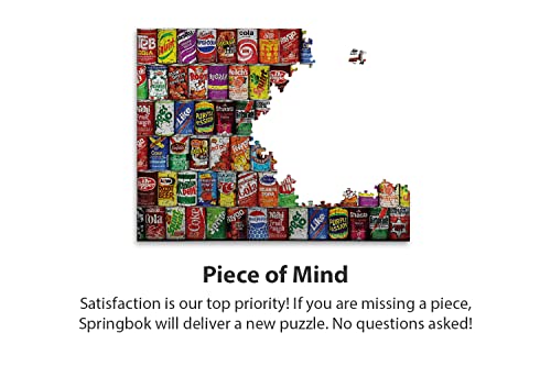 Springbok's 1000 Piece Jigsaw Puzzle Retro Refreshments - Made in USA, Multi .