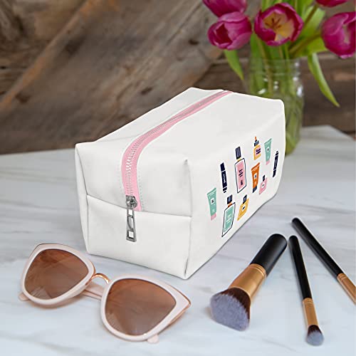 OCS Designs Cosmetic Bag - Potions and Lotions Organizer for Travel Size Toiletries - Loaf Pouch Storage for Makeup, Brushes, & Accessories with Full Zip Closure