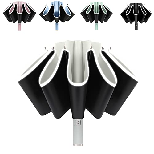 Inverted Reverse Folding UV Umbrella, Compact & Portable, Auto Open/Close  (6 colors)