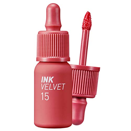 Peripera Ink the Velvet Liquid Lip | High Pigment Color, Longwear, Weightless, Not Animal Tested, Gluten-Free, Paraben-Free | Beauty Peak Rose (#15), 0.14 fl oz