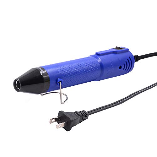 mofa emboss Heat Pen,Mini Heat Gun,Hot Air Pen Tools Shrink Pen with Stand For DIY Embossing And Drying Paint Multi-Purpose Electric Heating Nozzle 150W 110V (Blue,Black)