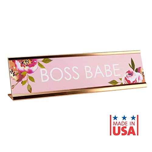 Boss Babe Desk Plate/Boss Babe Desk Sign Nameplate