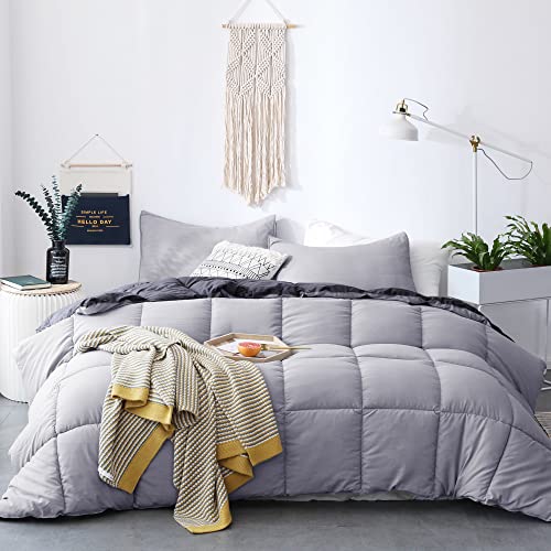 All Season Down Alternative Reversible Quilted Comforter Set w/Shams  (17 colors)