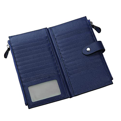 Women's Leather Phone Holder Wallet Organizer, RFID Blocking, 23 Slots  (6 colors)