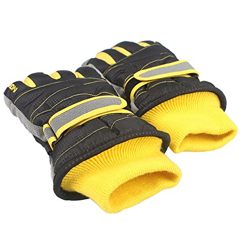 MAGARROW Winter Warm Windproof Outdoor Sports Gloves For Children and Adults (Black, Small (Fit kids 6-7 years old))