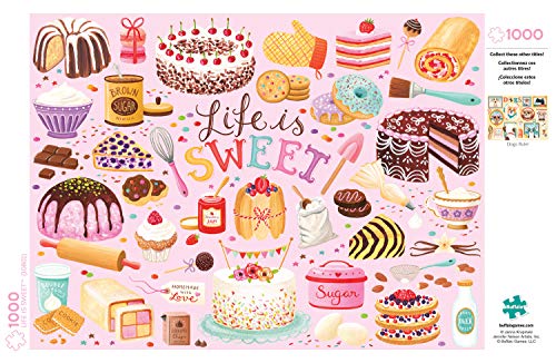 Life is Sweet - 1000 Piece Jigsaw Puzzle, Pink