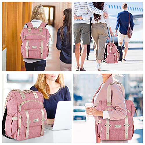 RFID Blocking Women's Water Resistant Laptop Backpack w/USB Charging Port  (8 colors)