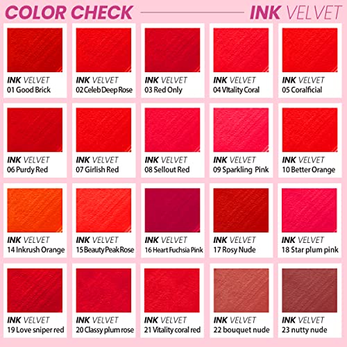 Peripera Ink the Velvet (Liquid Lip, 021 Vitality Coral Red)