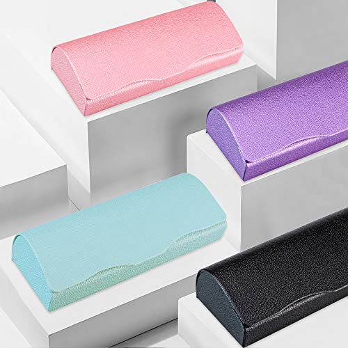 LifeArt Eyeglass Case Hard Shell, Portable Sunglass Case for Women, fashionable PU Leather Eyeglass Case, Lightweight