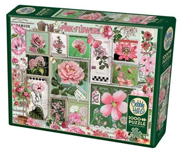 A Pink Flower for Everyone - 1000 Piece Jigsaw Puzzle - Sample Poster Included