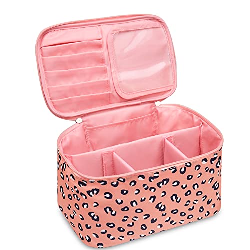 Large Compartmented Travel Makeup Cosmetics Organizer Bag  (6 styles)