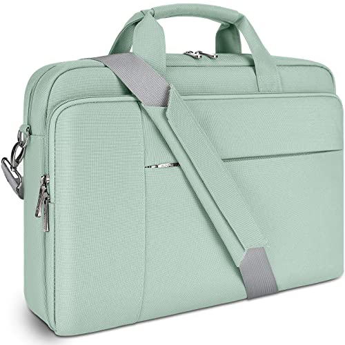 DOMISO 17.3 inch Laptop Bag Business Briefcase Water-resistant Notebook Messenger Shoulder Bag for 17.3