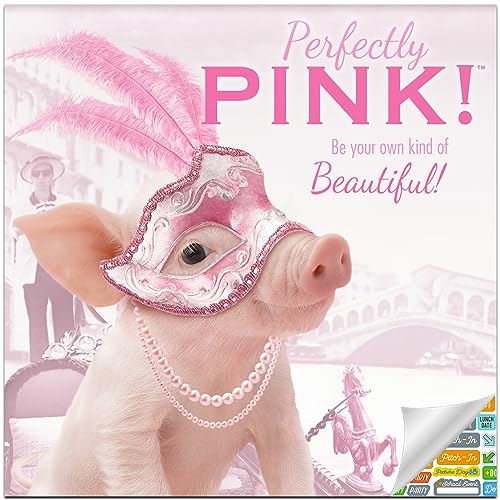 Perfectly Pink Calendar 2024 - Deluxe 2024 Perfectly Pink Piglets Wall Calendar Bundle with Over 100 Calendar Stickers (Sassy Gifts, Office Supplies)