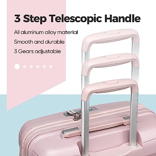 5-Pc Hard Shell Expandable Suitcase Luggage Set with Spinner Wheels and TSA Locks  (4 colors)